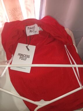 Princess Polly Vibrant Red Knit Top